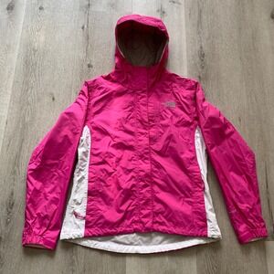 THE NORTH FACE Women‎ S Warm Antora Waterproof Rain Jacket Pink White Hooded